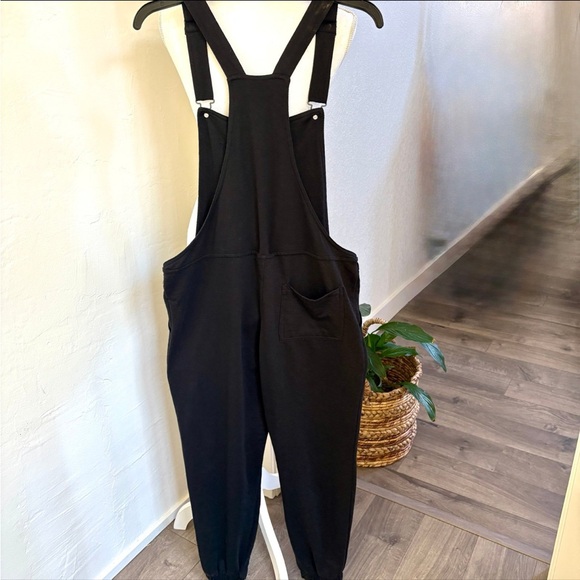 Wallflower black Cotton Jumpsuit Overalls drawstring waist M - Picture 6 of 11